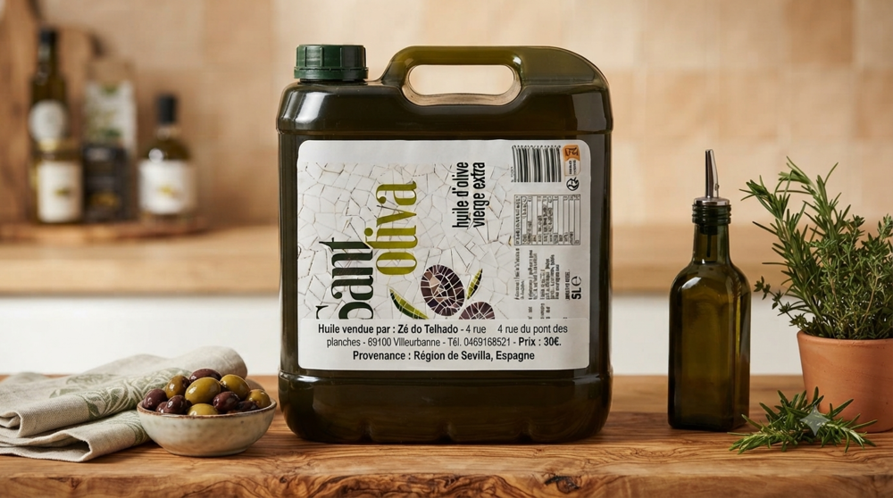 HUILE DE OLIVE EXTRA VIERGE REJION SEVILE ESPAGNE Cuisine