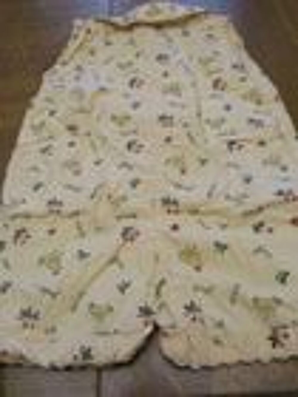 Combinaison sans macnches jaune avec motifs poule et fruits Vêtements enfants