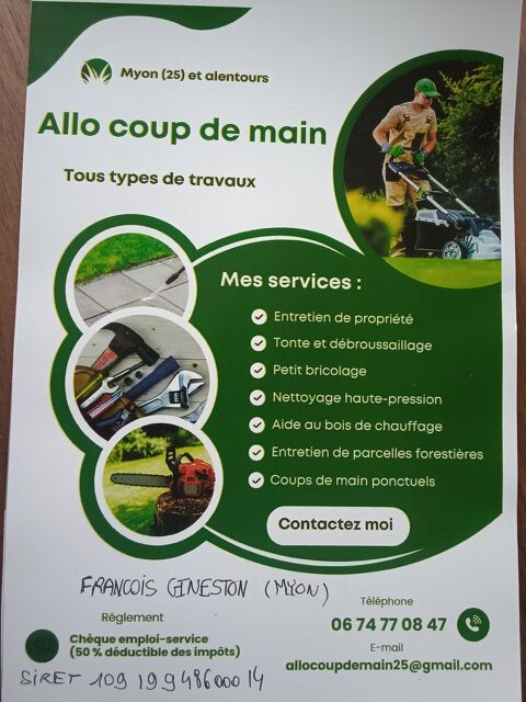 ALLO COUP DE MAIN  0 25440 Myon