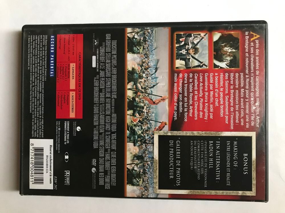 DVD Le Roi Arthur DVD et blu-ray