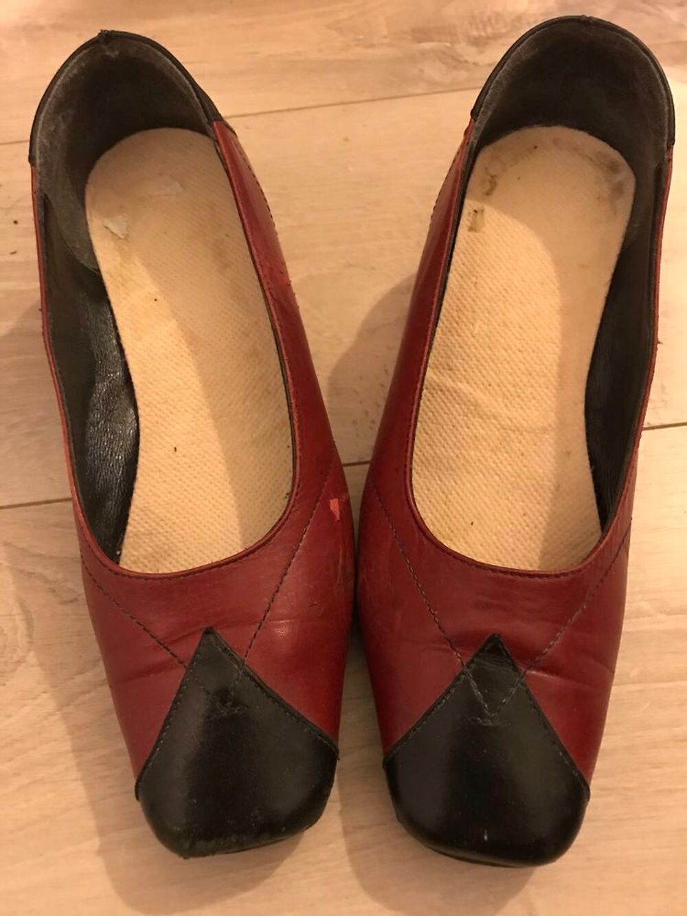 chaussures grenat/noir POINTURE 37 1/2 Chaussures