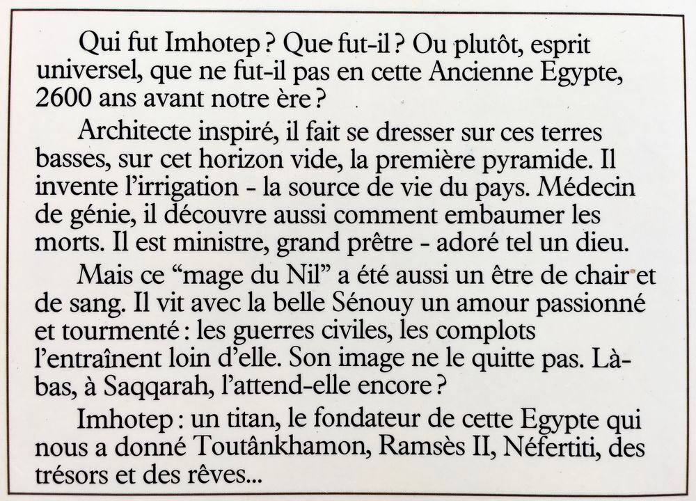 Imhotep, le mage du Nil de P.Montlaur ; Livre de 352p Livres et BD