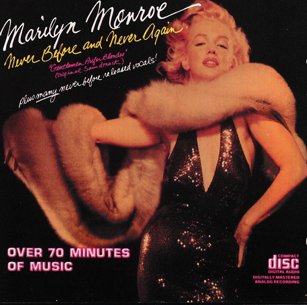 CD Marilyn Monroe Never Before And Never Again CD et vinyles