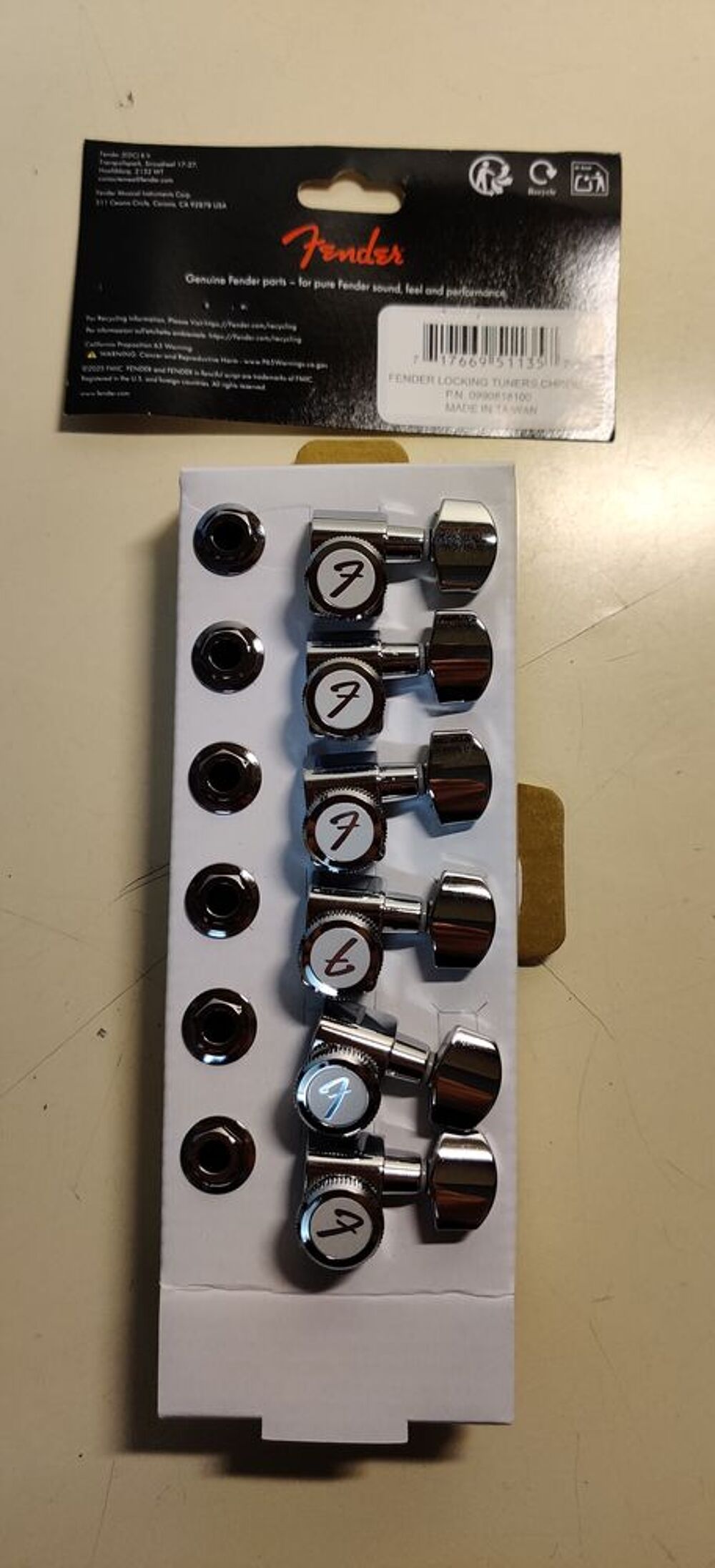 M&eacute;caniques Fender
Set de m&eacute;caniques pour guitare &eacute;lectrique Instruments de musique