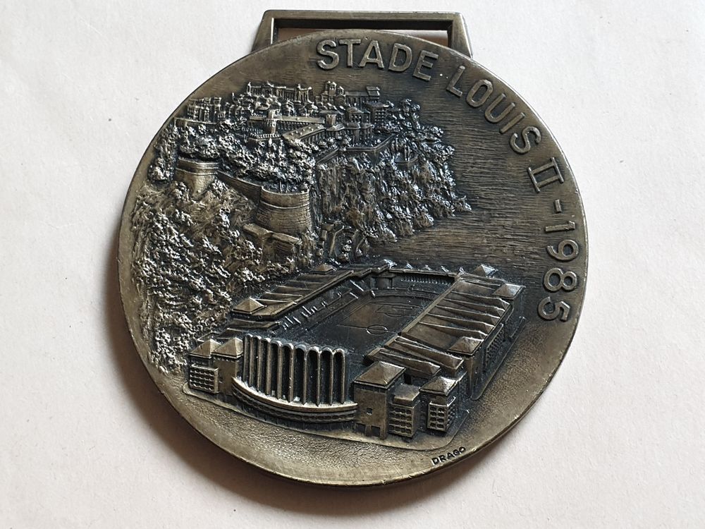 M&eacute;daille bronze stade de natation Louis II Monaco 1985 