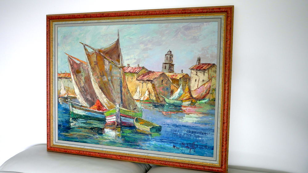 TABLEAU MARINE SUR TOILE Décoration