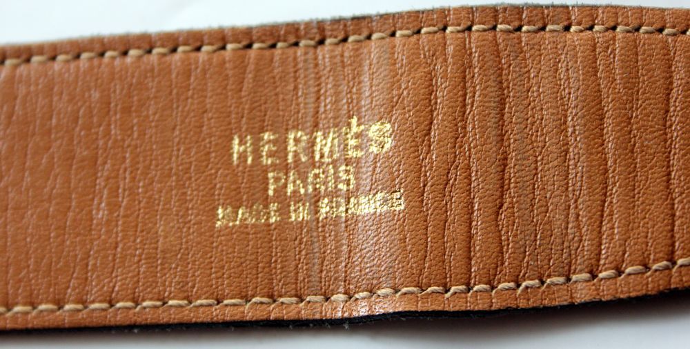 Ceinture r&eacute;versible HERMES vintage 60 Maroquinerie