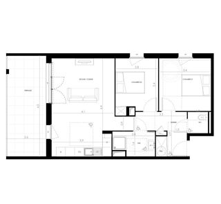  Appartement  vendre 3 pices 61 m