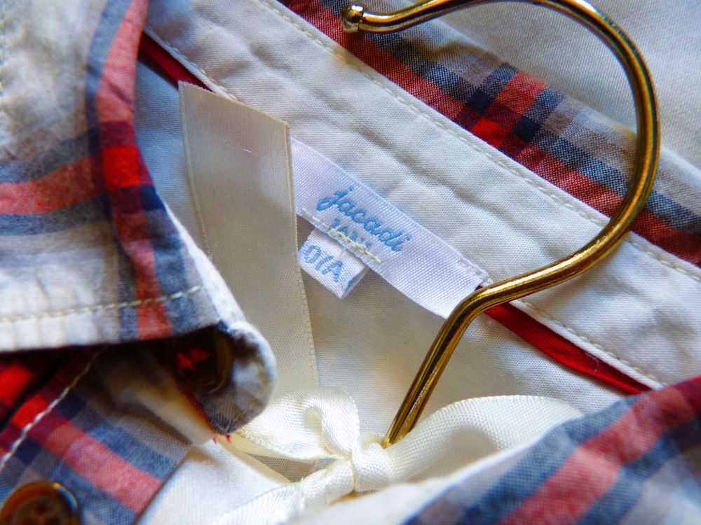chemise Jacadi gar&ccedil;on carreaux 6 / 7 ans TBE Vtements enfants