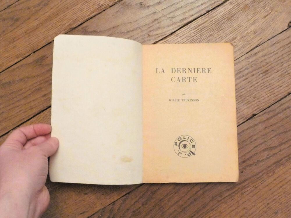 La Derni&egrave;re Carte- PJ Police n&deg; 2- 1&egrave;re ann&eacute;e 1961 Livres et BD