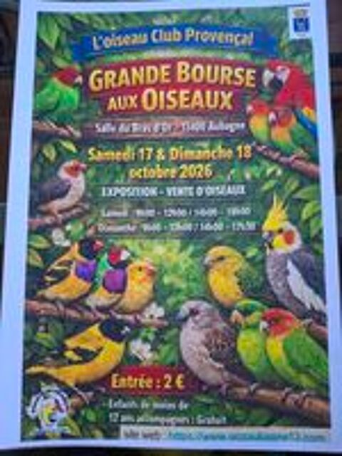   Bourse aux oiseaux Aubagne  
