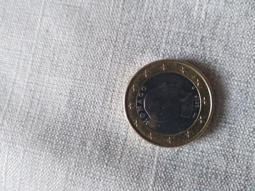 pi&egrave;ce 1 euro Monaco 2018 