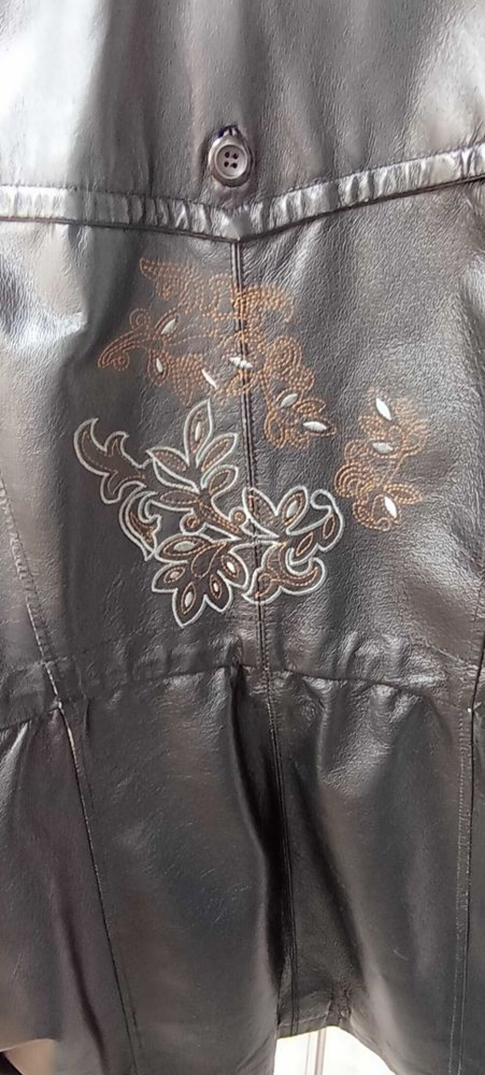 Veste longue femme cuir nappa vrai Vêtements