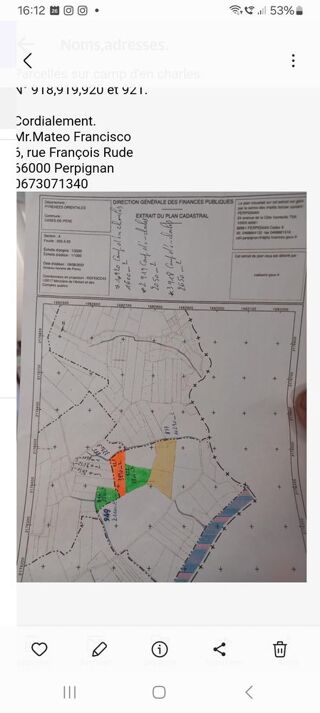  Terrain � vendre 13000 m� Cases-de-p�ne