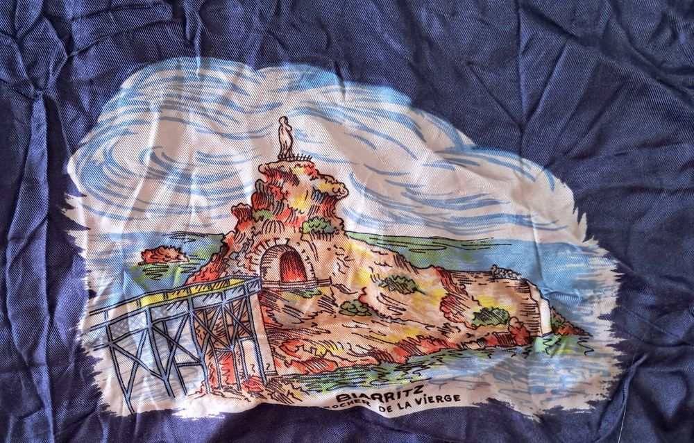 foulard en soie souvenir ETAP &eacute;cole des troupes a&eacute;roport&eacute;es 