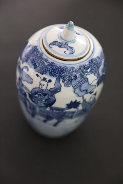 POT CHINOIS COUVERT CAVALIER  ET 2 SOLDATS 100 Saint-�tienne (42)