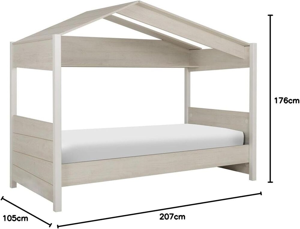 LIT CABANE GAUTIER sommier &agrave; lattes inclus Meubles
