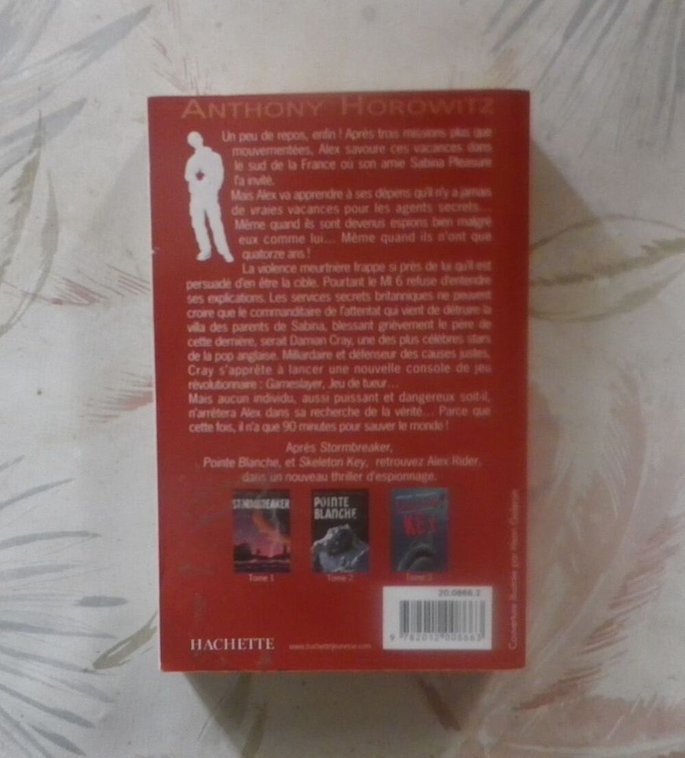 JEU DE TUEUR Les aventures d'Alex Rider 4 d'Anthony Horowitz Livres et BD