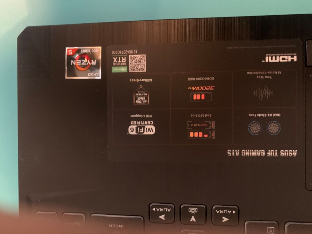 PC Portable Gamer ASUS TUF Gaming A15 - RTX 3050, Ryzen 5, 1 Matriel informatique
