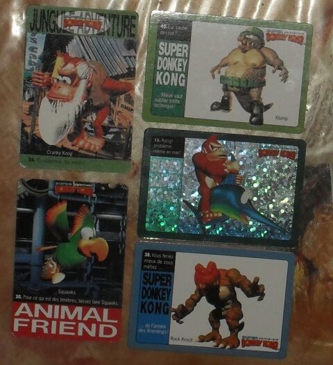 5 cartes Donkey Kong en excellent tat. 10 Montreuil (93)