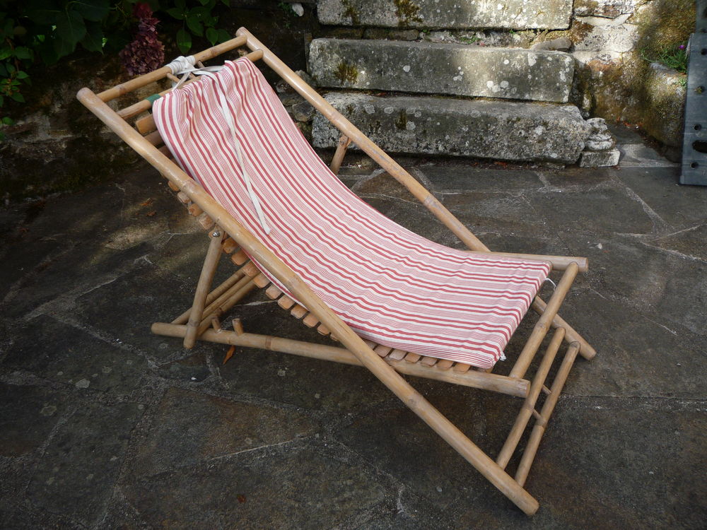 Chaise longue bambou (h) Meubles
