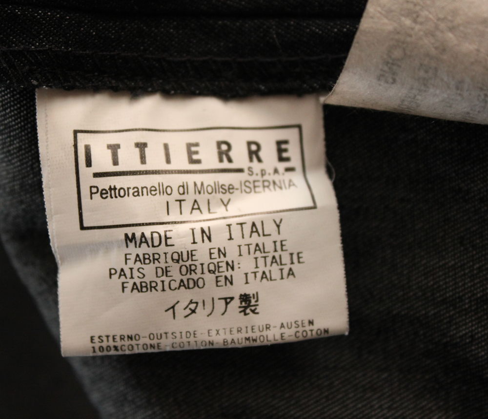 Veste Denim anthracite surpiqures blanches JUST CAVALLI T.L Vêtements