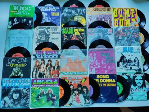 20 vinyl - Pop Rock avec cover - 45t vinyles 35 Tourcoing (59)