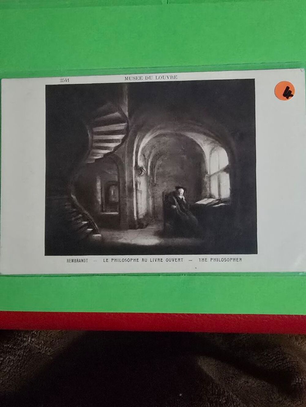 Lot de 3 cartes postale du mus&eacute;e du louvre 