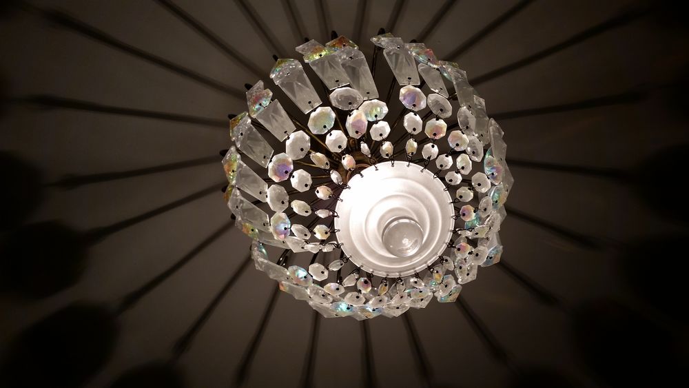 Lustre pampilles cristal Décoration