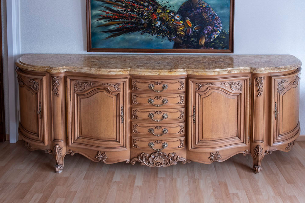 Bahut style Louis XV ch&ecirc;ne massif Meubles