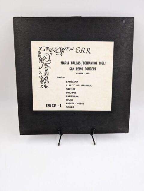 Vinyle 33 tours Maria Callas / Beniamino Gigli : San Remo... 5 Vulbens (74)