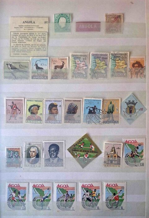 Série de timbres de collection d'Angola 10 Gap (05)