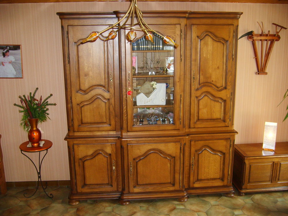 Buffet 6 portes Ch&ecirc;ne massif 2 corps Meubles