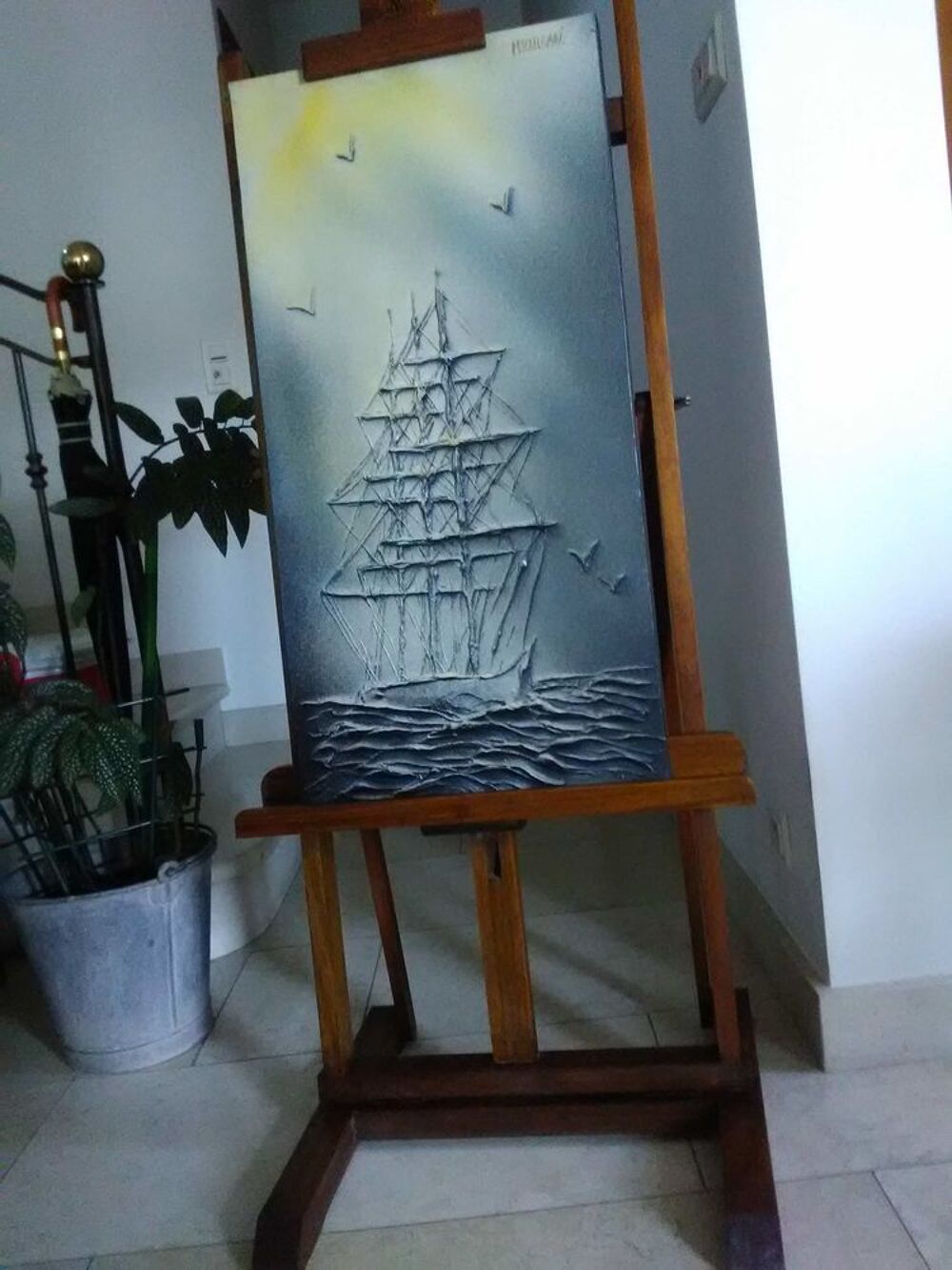 Chevalet d'Artiste Rustique G.M. Décoration