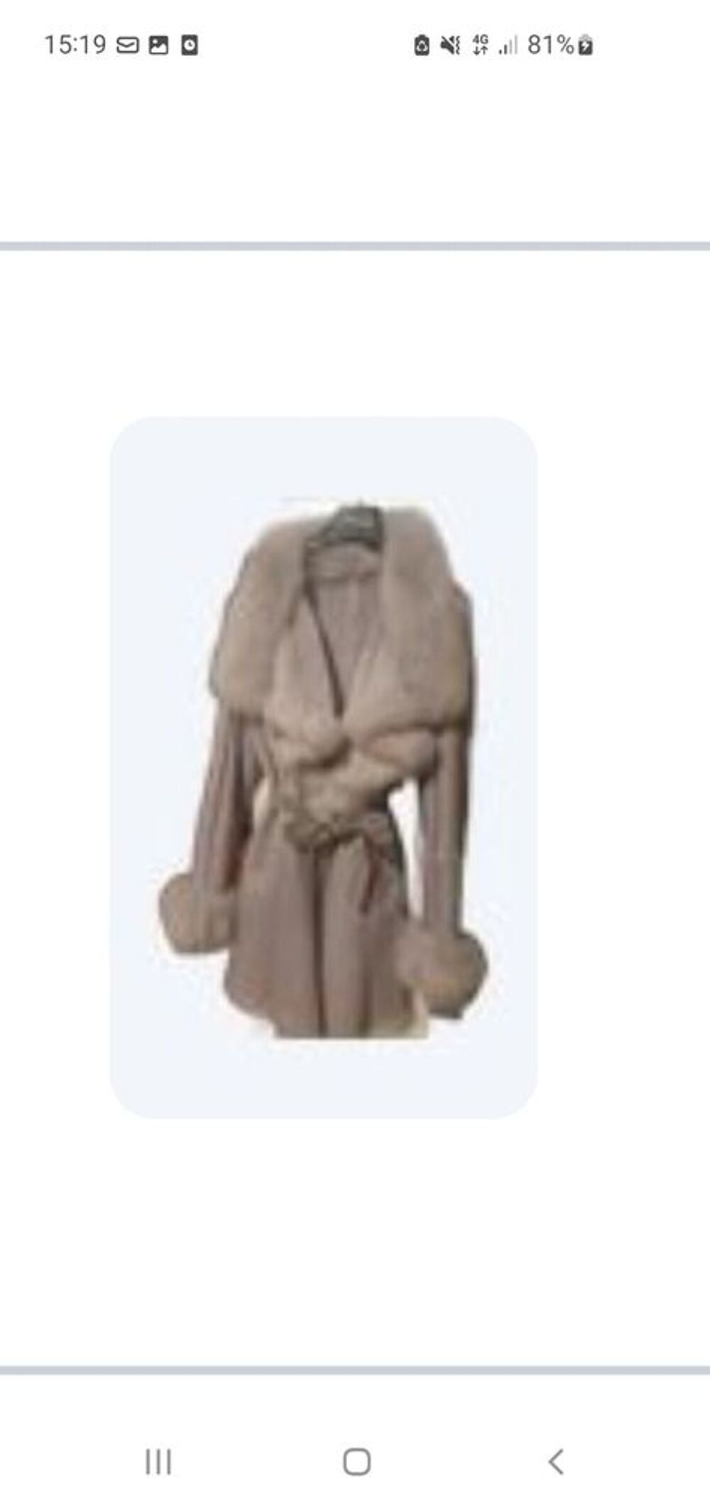 Superbe manteau en peau et fourrure Vêtements