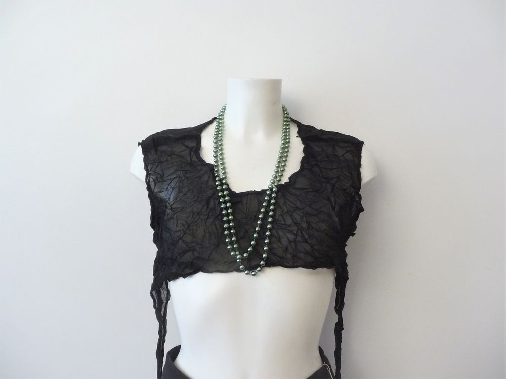 Collier/ Sautoir en Perles en Plastique Rondes Vert Brillant Bijoux et montres