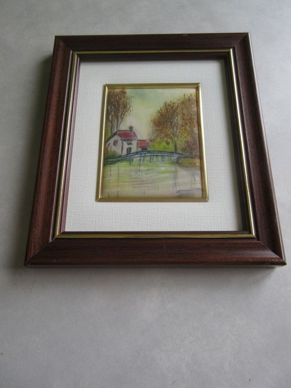 Aquarelle sous verre Décoration