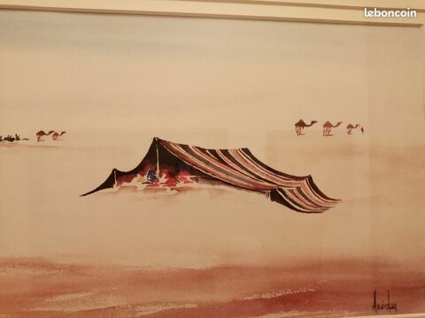 Tableau peinture paysage Bedouin_galerie TBE 180 pernon (28)