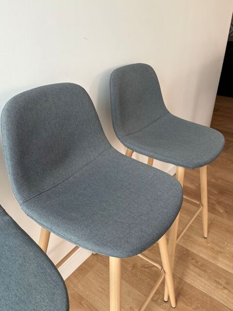4 chaises grises hautes - 75 cm 110 Saint-Erblon (35)