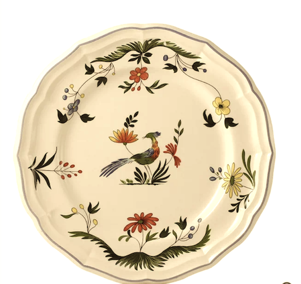 Service complet de 36 pieces Faience de Gien. Décoration