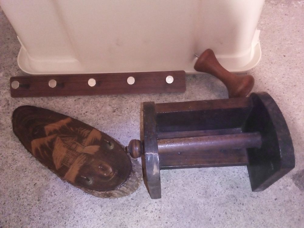 Lot divers objets bois Décoration