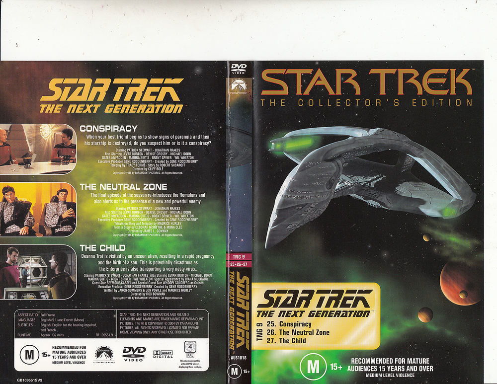 Lot de 9 DVD &quot;Star Trek, next generation&quot; DVD et blu-ray