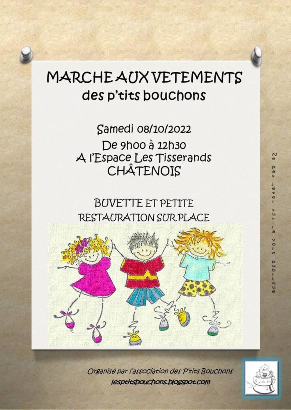 March&eacute; aux v&ecirc;tements et jouets d'enfants Puériculture