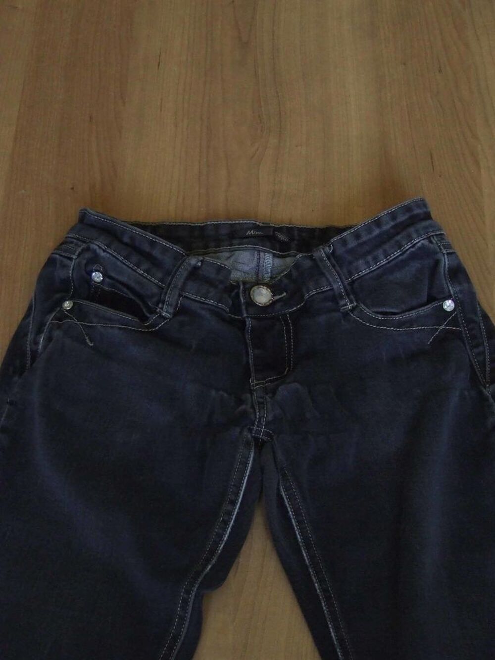 Jeans slim, femme MIM Noir T 36 Vêtements