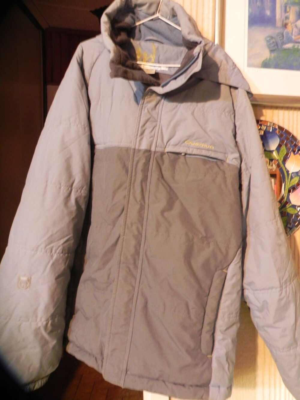 Blouson gris/bleu, chaud, taille 14 ans, Quechua Vêtements enfants