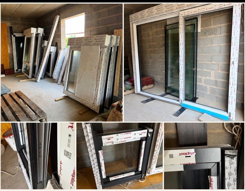 lot complet de menuiseries PVC neuves, jamais pos&eacute;es, Bricolage