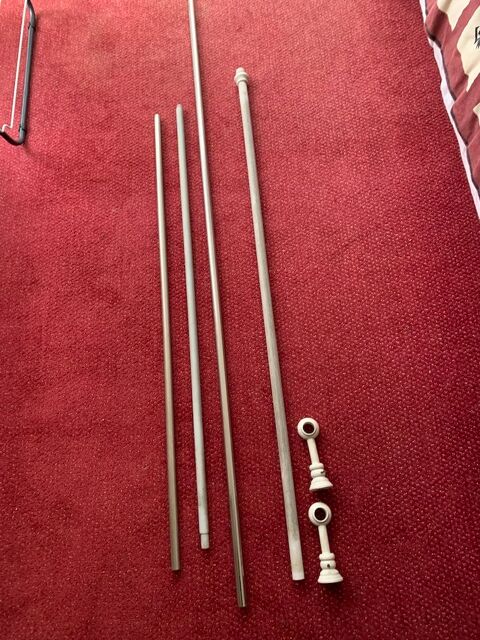 Tringles rideaux m�tal extensibles grises et chrom�s 10 Bi�vres (91)