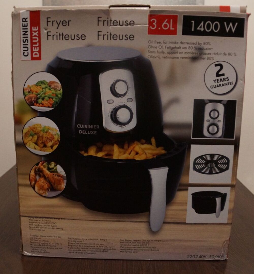 FRITEUSE SANS HUILE 3.6L CUISINIER DELUXE Electromnager