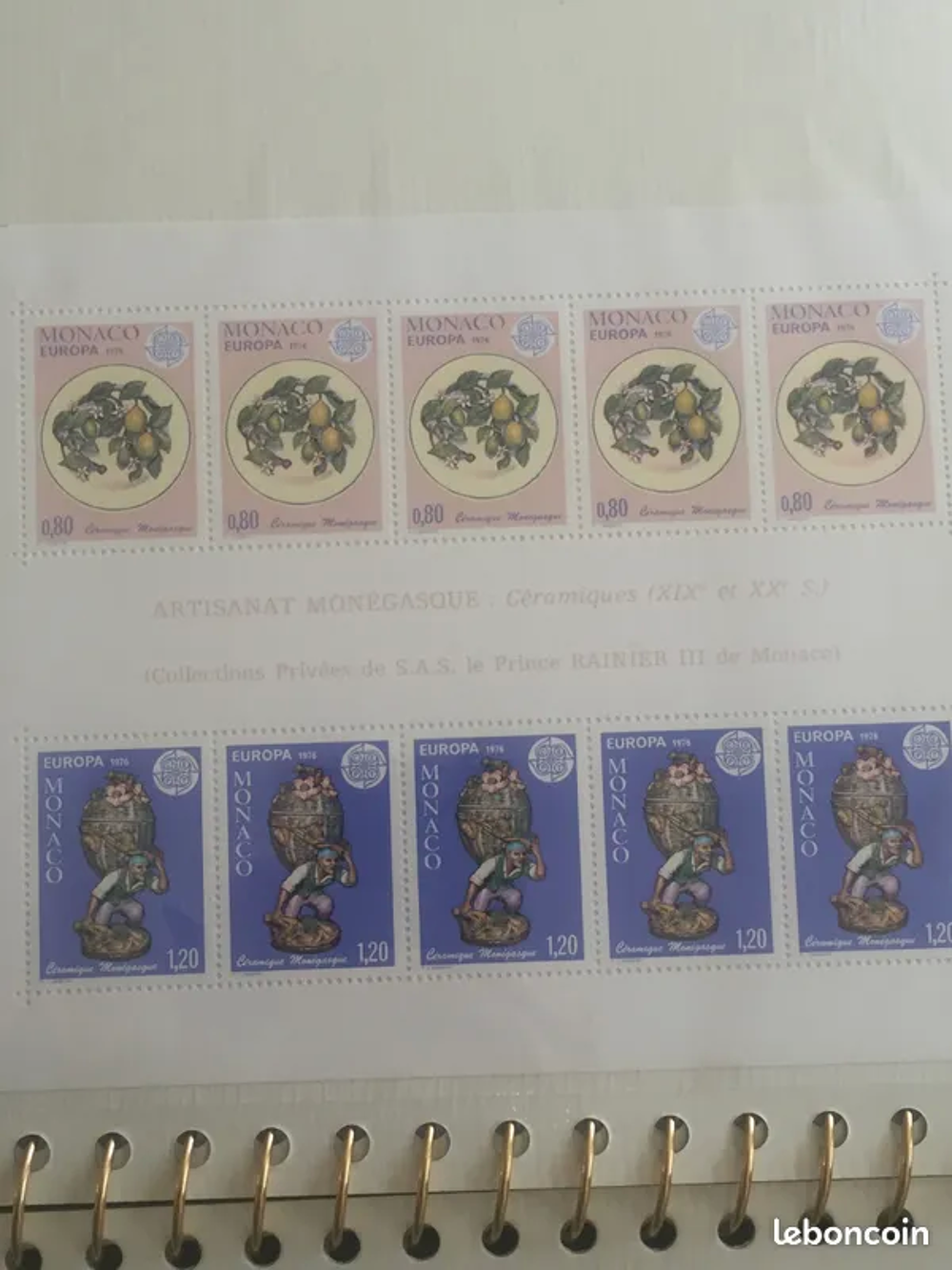 Timbres europa Monaco 