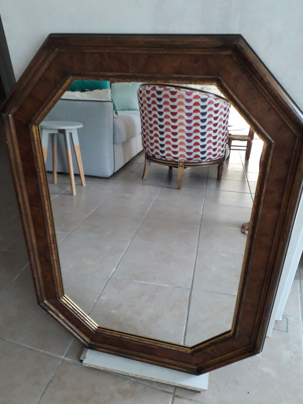 Miroir cadre bois Décoration